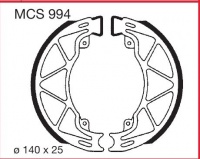 Zadní brzdové čelisti Piaggio LX 125 Hexagon (M05), rv. od 98