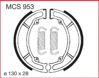 Zadní brzdové čelisti Yamaha DT 125 LC (10V), rv. od 85