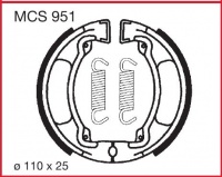 Zadní brzdové čelisti Yamaha RD 80 LC2 (30W), rv. 83-86