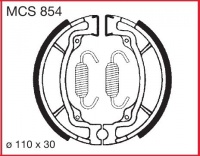Přední brzdové čelisti Kawasaki AE 80 (AE080A), rv. 81-85