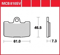 Přední brzdové destičky Buell XB12S 1200 Lightning, Light. long, rv. od 09