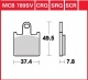 Přední brzdové destičky Kawasaki ZZR 1400 , ABS (ZXT40A/B/D), rv. od 06