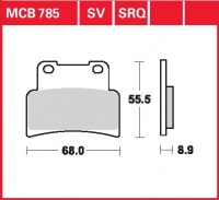 Přední brzdové destičky Aprilia RS 125 (SF), rv. od 06