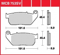 Přední brzdové destičky Harley Davidson XL 883 L Sportster Low, rv. od 06