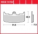 Přední brzdové destičky Buell XB12R 1200 Firebolt (XB1), rv. 04-08