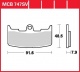 Přední brzdové destičky Buell XB12R 1200 Firebolt (XB1), rv. 04-08