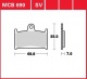 Přední brzdové destičky Suzuki RF 900 R (GT73B), rv. 94-97