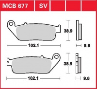 Přední brzdové destičky Honda CBF 1000 (SC58), rv. od 06