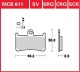 Přední brzdové destičky Yamaha XV 1700 PC Road Star Warrior (VP14), rv. od 03