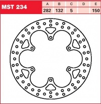 Brzdový kotouč přední Yamaha XTZ 660 Z, Tenere (3YF/4MD), rv. 91-99