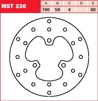 Brzdový kotouč přední Aprilia SR 50 LC (MR), rv. 93-00