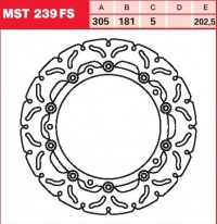 Brzdový kotouč přední BMW R 1150 GS bez ABS (R21), rv. 99-03