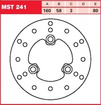 Brzdový kotouč přední Honda SFX 50, rv. 95-04