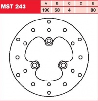 Brzdový kotouč přední TGB 50 202 T, rv. od 02