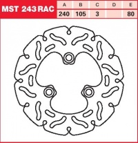 Brzdový kotouč přední TGB 50 101 R, rv. od 05