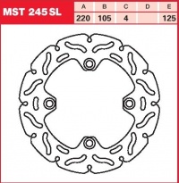 Brzdový kotouč zadní Honda CBR 954 RR (SC50), rv. 02-03
