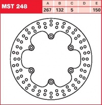 Brzdový kotouč zadní Yamaha BT 1100 Bulldog (RP05), rv. 02-06