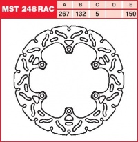 Brzdový kotouč zadní Yamaha XJ 900 Diversion (58L/4BB), rv. 86-94