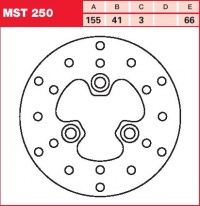 Brzdový kotouč přední Yamaha YM 50 Breeze (4RC), rv. 94-98