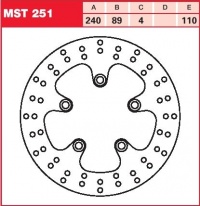 Brzdový kotouč zadní Suzuki GSXR 750 (GR77B), rv. 88-89