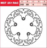 Brzdový kotouč zadní Suzuki GSXR 750 (GR77B), rv. 88-89