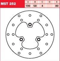 Brzdový kotouč přední Sachs 50 Gipsy (FE053-DE), rv. od 94