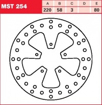 Brzdový kotouč přední Piaggio NRG 50 MC2 SP (C04), rv. od 99