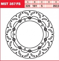 Brzdový kotouč přední BMW R 1150 R, R Rockster (R21), rv. 02-03