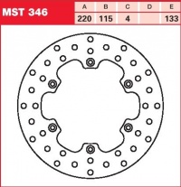 Brzdový kotouč zadní Yamaha DT 125 R (DE03), rv. 99-03