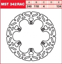 Brzdový kotouč zadní Suzuki RM 250 (RJ14A), rv. 99-05