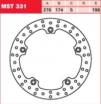 Brzdový kotouč zadní BMW R 1150 RS (Intergral ABS) (R11RT), rv. od 04