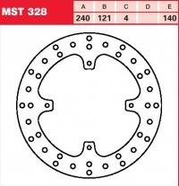 Brzdový kotouč zadní Honda CR 125 (JE 01), rv. 02-03