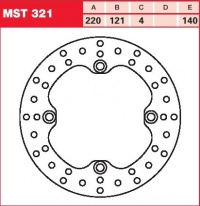 Brzdový kotouč zadní Honda CR 125 (JE 01), rv. 95-97