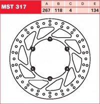 Brzdový kotouč přední Yamaha TT 600 S (4LW/4GV/5CH), rv. 93-03