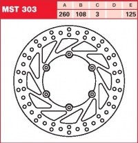 Brzdový kotouč přední Gas Gas MC 80, rv. 95-02