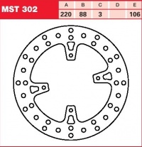 Brzdový kotouč přední Honda CR 85 R (HE07), rv. od 03