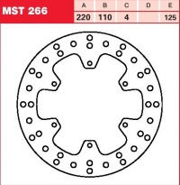 Brzdový kotouč zadní KTM SX 380, rv. 96-02