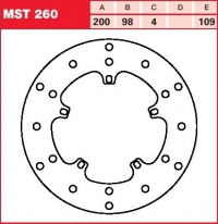 Brzdový kotouč přední Piaggio RST 50 Sfera (C01), rv. 95-99