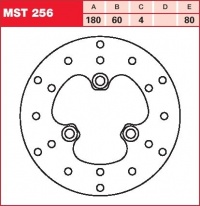 Brzdový kotouč zadní Kymco 50 Spacer, rv. od 98