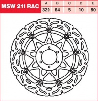 Brzdový kotouč přední Ducati 996 R (H2), rv. 2001