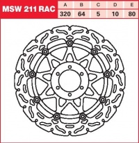 Brzdový kotouč přední Ducati 748 Biposto (748), rv. 95-98