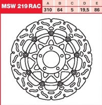 Brzdový kotouč přední Suzuki GSX 1200 FS (A3), rv. 98-99