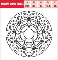Brzdový kotouč přední Suzuki GSX 750 F (AK), rv. 98-02