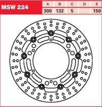 Brzdový kotouč přední Yamaha BT 1100 Bulldog (RP05), rv. 02-06