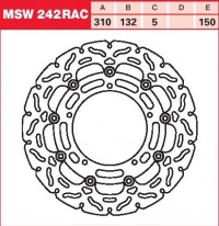 Brzdový kotouč přední Yamaha YZF 600 R6 (RJ09), rv. 05-06