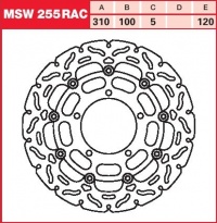 Brzdový kotouč přední Suzuki GSXR 1000 (WVCL), rv. od 07