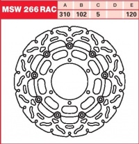 Brzdový kotouč přední Suzuki GSXR 600 R (WVCV), rv. od 08