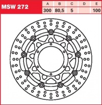 Brzdový kotouč přední Honda DN-01 680, rv. od 08