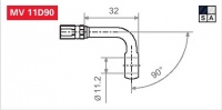 Koncovka brzdové hadice MV 11D90