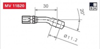 Koncovka brzdové hadice MV 11B20